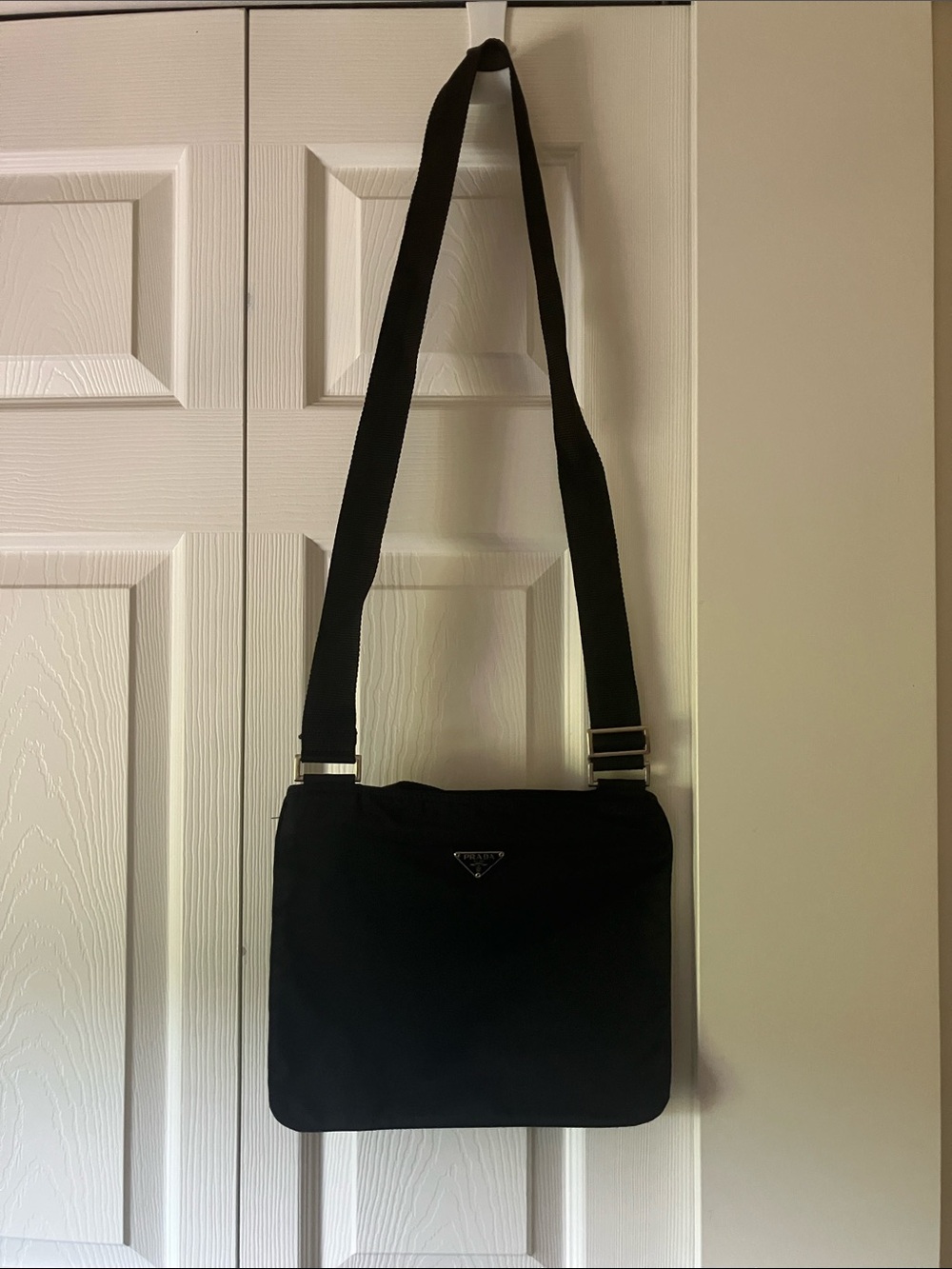 Prada Black Shoulder Bag with Adjustable Strap